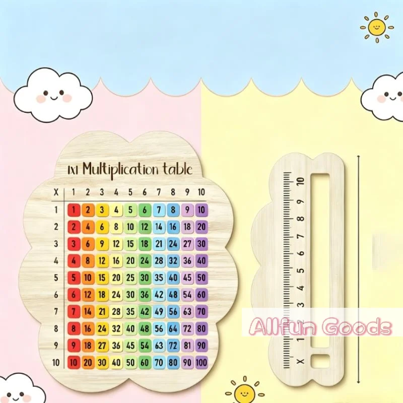 [TG835]Colorful Multiplication Wooden Boards Suitable For Math Classes Gifts Kid Math Enlightenment Puzzle Teaching Aids Toys