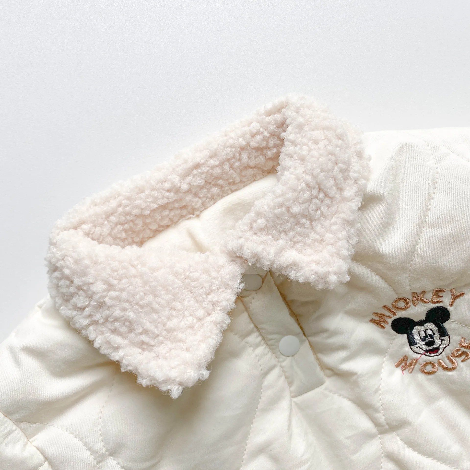 Baby Winter Clothing For Boys And Girls With Fleece Warm Long Sleeved One Piece Soft Baby Romper