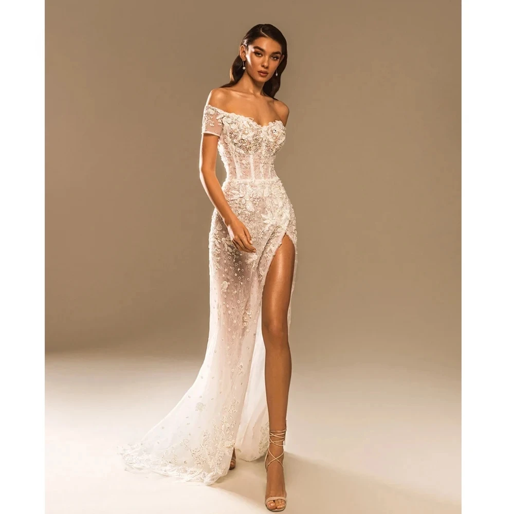 Ramanda-vestidos de casamento com lantejoulas para mulheres, apliques querida, vestidos de noiva, personalizados, luxo, 2024