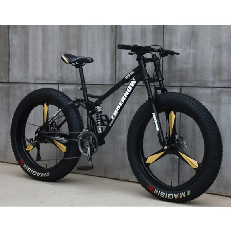 Popular New Beach Cruiser 24'' 26'' 4.0 New Design Mountain Bike Type Off-road Fat Tires Snow Mountain Bicycle