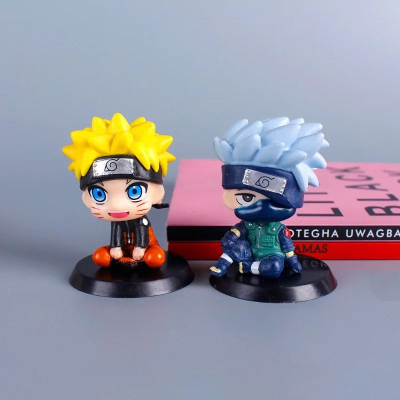 

NARUTO Anime Figure Hatake Kakashi naruto toys model Action Figures Statue Collection cake Desktop decoration Pendant kids Gifts