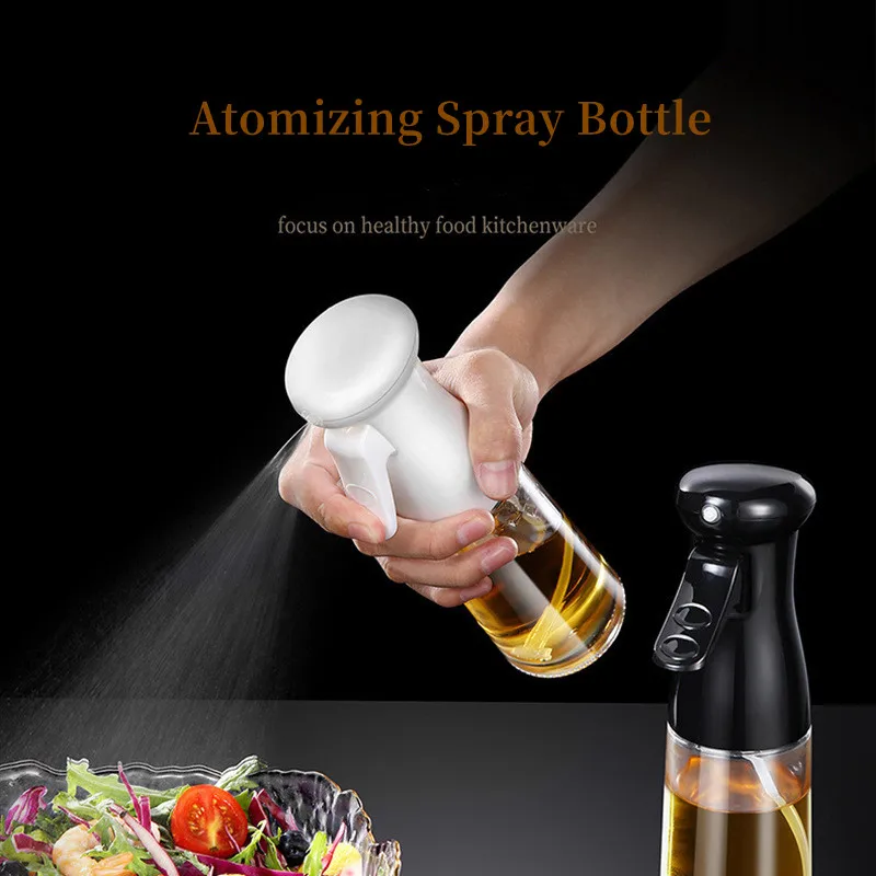 Atomizing Air Pressure Spray Bottle Oil Sprayer for Cooking Edible Oil Olive Oil BBQ Steak Picnic Lose Fat Fitness Kitchen Tools