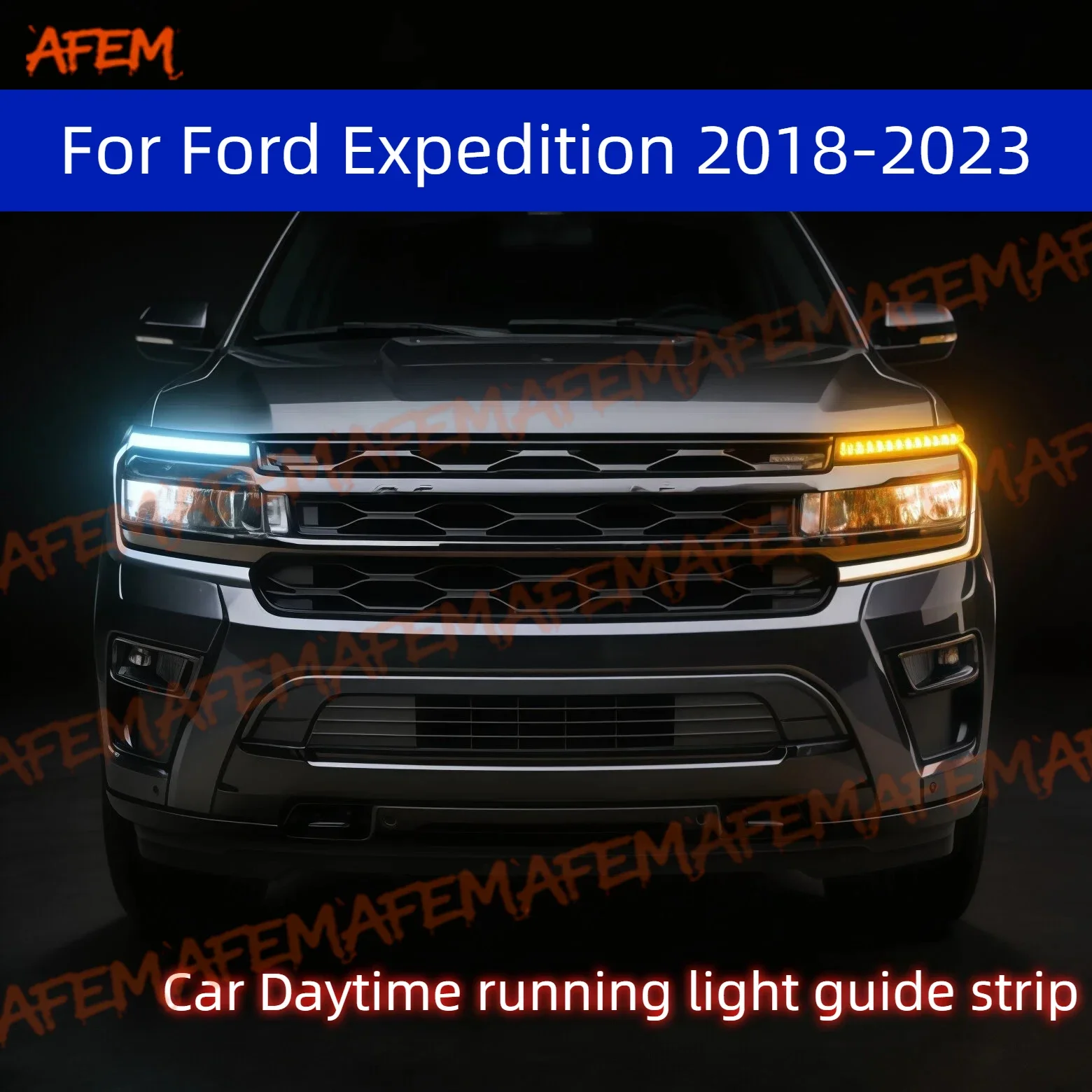 

Daytime Running Light Guide Strip For Ford Expedition 18-23 Auto LED DRL Daytime Running light Flexible Decorative Ambient Lamp