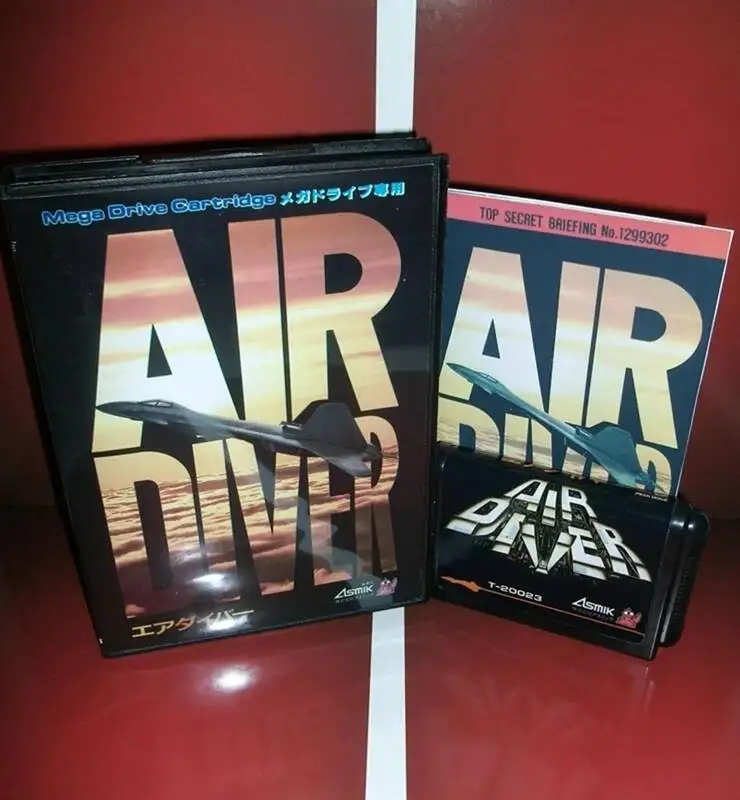 

Игровая карта Air Diver с коробкой и инструкцией для 16-битной системы Sega MD Megadrive Genesis