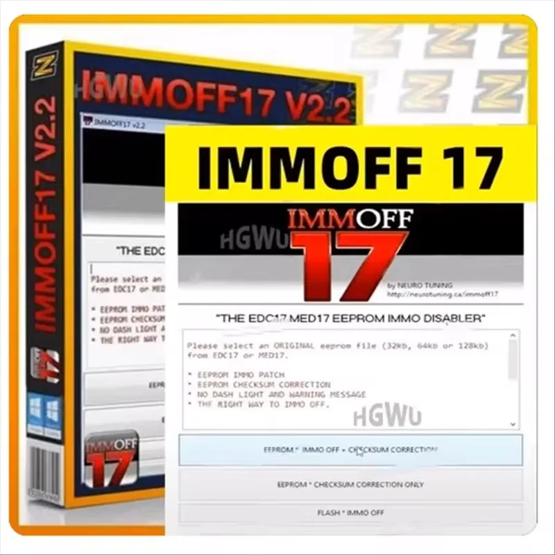 

Hot Selling IMMOFF17 Car tool Software EDC17 Immo Off Ecu Program Immoff17+free keygen+ install video+ free help install