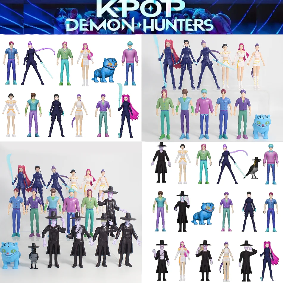 K-POP デモンハンターズ フィギュア K-POP デモンハンターズ フィギュア ハントリックス フィギュア おもちゃ デルピーズ タイガー ルミ ミラ ゾイ サッシー フィギュア 置物