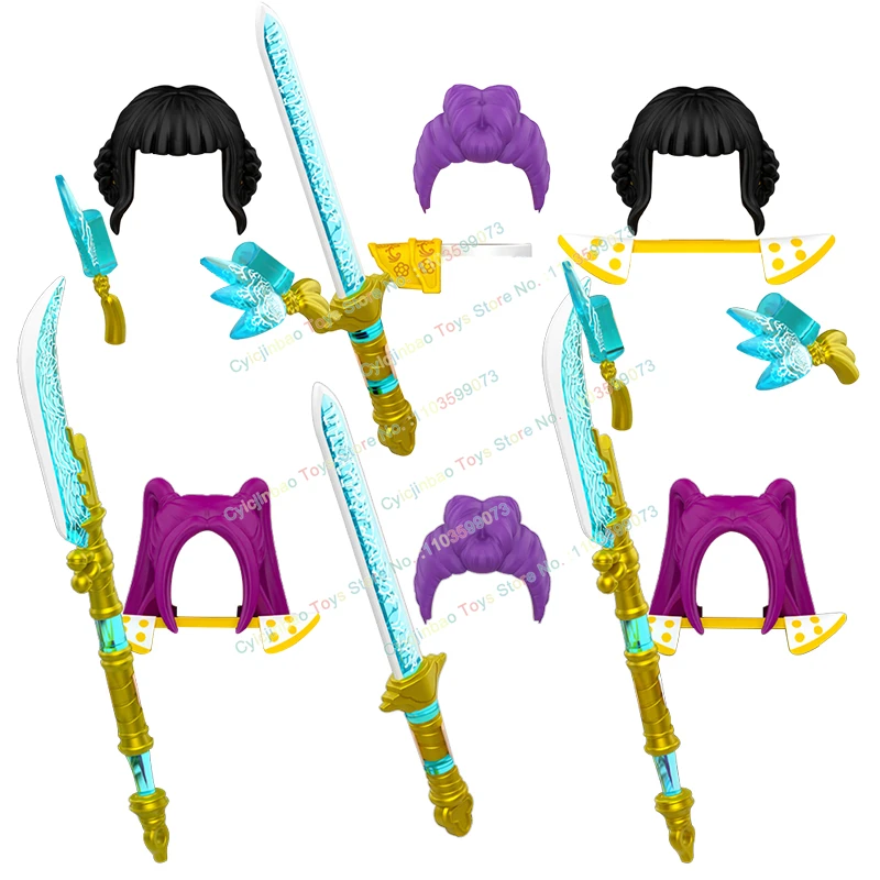 Klocki konstrukcyjne TP1049 WM6230 MOC Anime Komiks piosenkarka piosenkarz akcji figurki akcesoria model zabawki prezenty