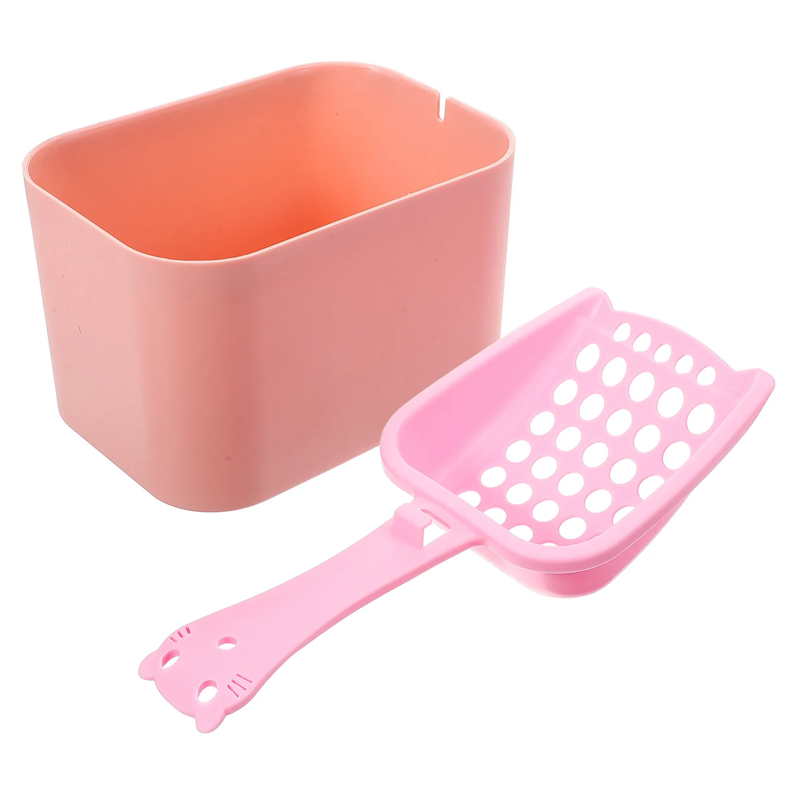 1 مجموعة القط القمامة مغرفة دلو البلاستيك قابلة لإعادة الاستخدام القط القمامة تنظيف أداة مقبض مريح كفاءة الرمال فصل أنبوب الحيوانات الأليفة