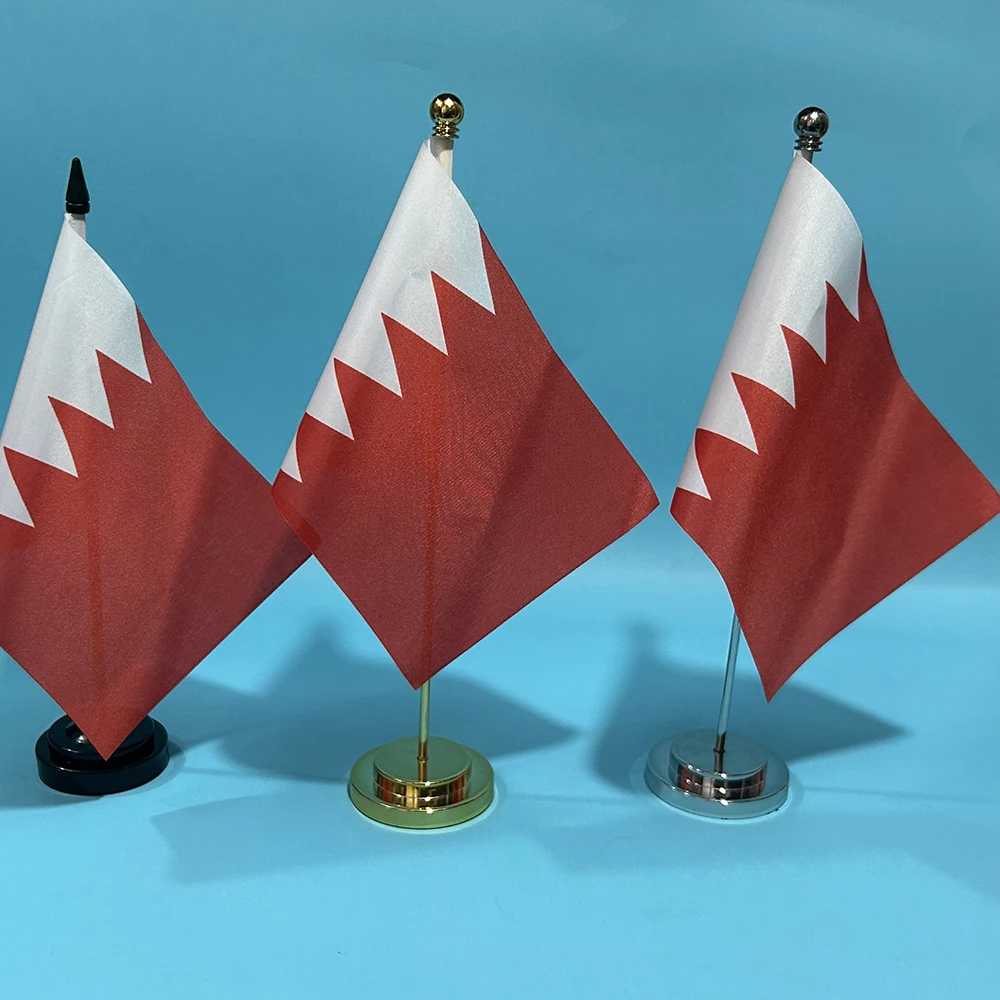 

SKY FLAG Office Desk Flag Of Bahrain flag 14x21cm polyester Bahrain flag National Flag Country Banner Desk Ornaments Flags