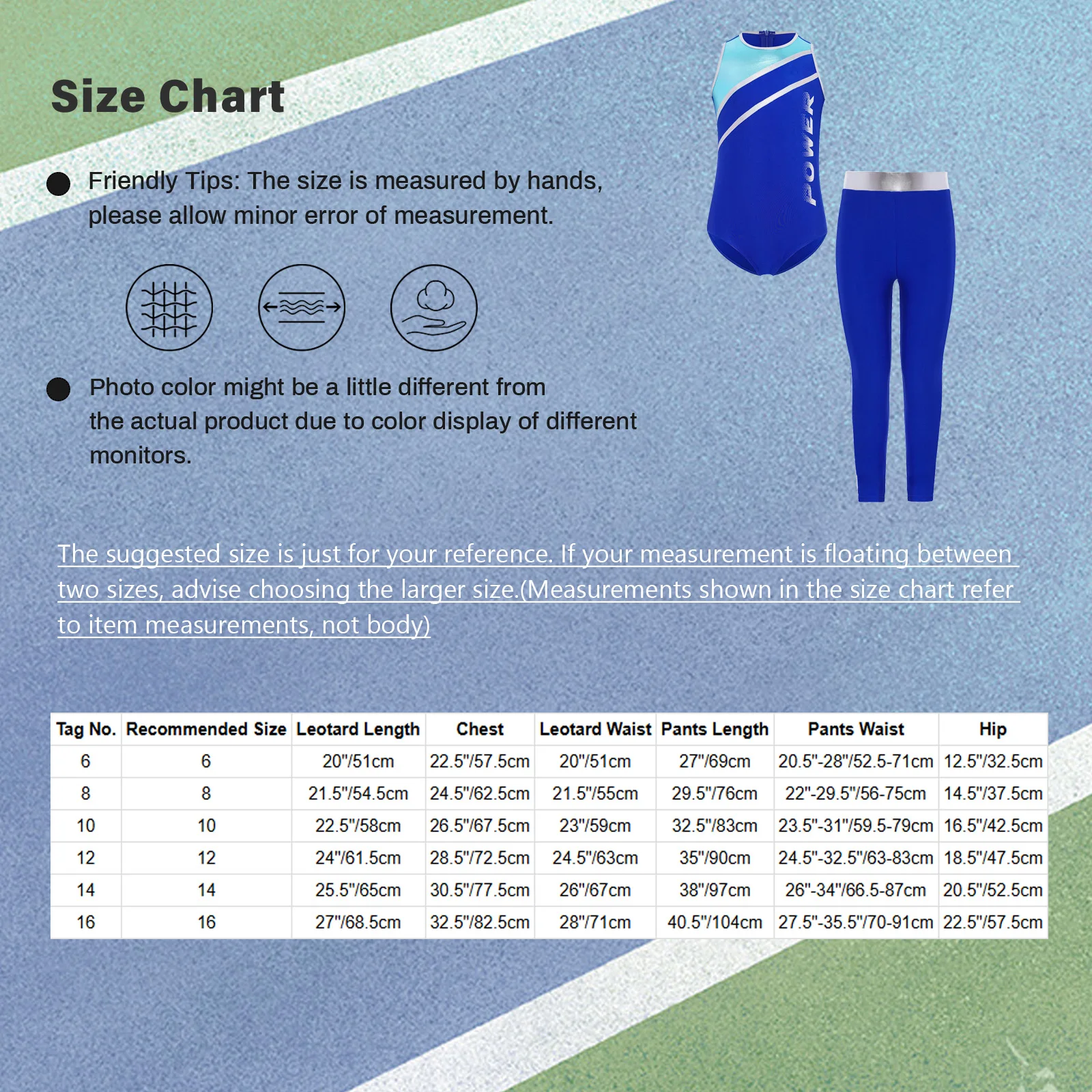 สาวเยาวชน Breathable โยคะบัลเล่ต์ชุดยิมนาสติกแขนกุด Contrast สี Leotard + กางเกงสําหรับฝึกซ้อมประสิทธิภาพการแข่งขัน