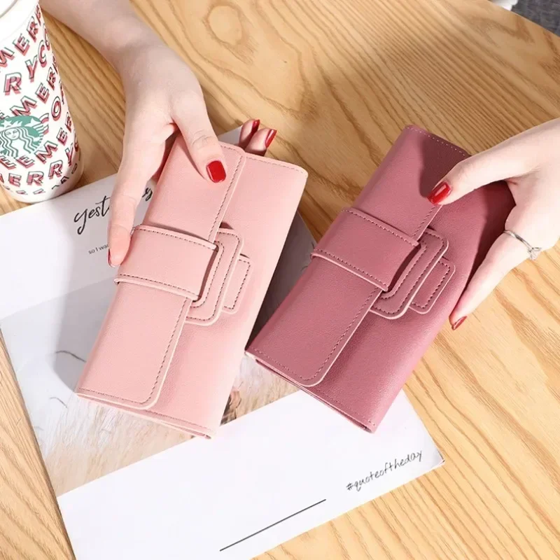 Women Wallet Cardholder Coin Purses Clutch Phone Credit Card Holder Ladies Luxury Large Capacity Leather Bag with Zipper