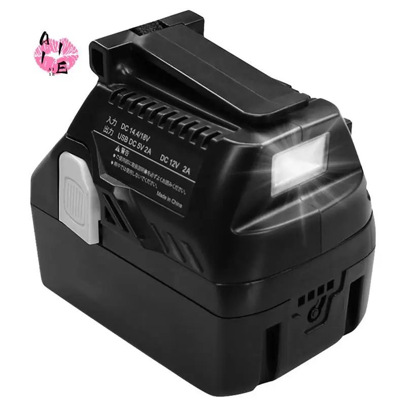 

A11E-BSL1830 USB Adapter Power Bank For HITACHI BSL18UA (SA) 14.4V-18V Lithium Battery EBM1830 BSL1415 Adjustable LED Lights
