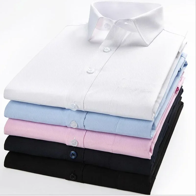 

160KG Summer Men Plus Size Office Shirt Cotton 8XL 10XL 7XL 12XL 14XL Oversize Shirt Pockets Formal Shirt Blue Black 56 58