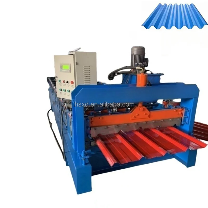 Roof Panel Making Machine for Color Steel Glazed Tile Roll Forming Machine Heavy Industrial Metal Sheet Forming