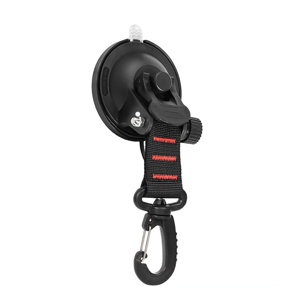 4 Pieces Suction Cup Hooks Outdoor Hiking Securing Pool Removable Plastic Nylon Mountaineering Car Sucker Accessory