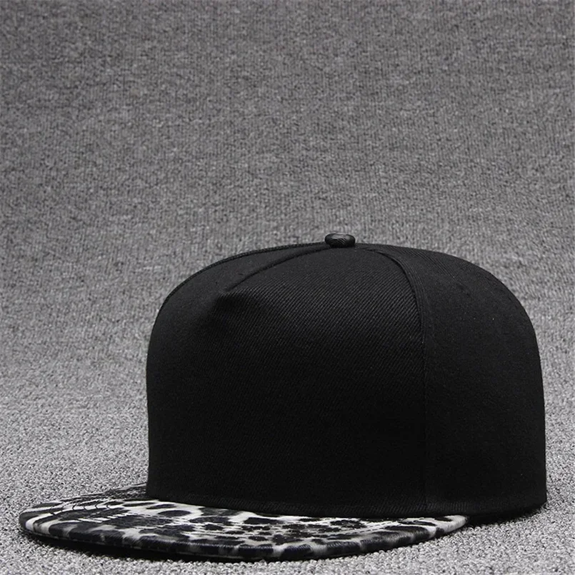 [TOHUIYAN] Leopard Snapback Cap Women Baseball Hat Autumn Flat Brim Hip Hop Caps Fashion Gorras Sport Caps Streetwear Men Hats