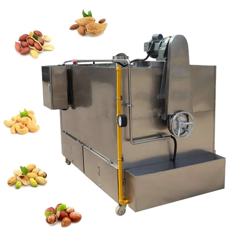 Machine Industrielle de Torréfaction de Noix de Cajou, Rôtissoire de Cacao, Haricots, Arachides, Châtaignes, Graines de Melon de Maïs, 100 KG/H
