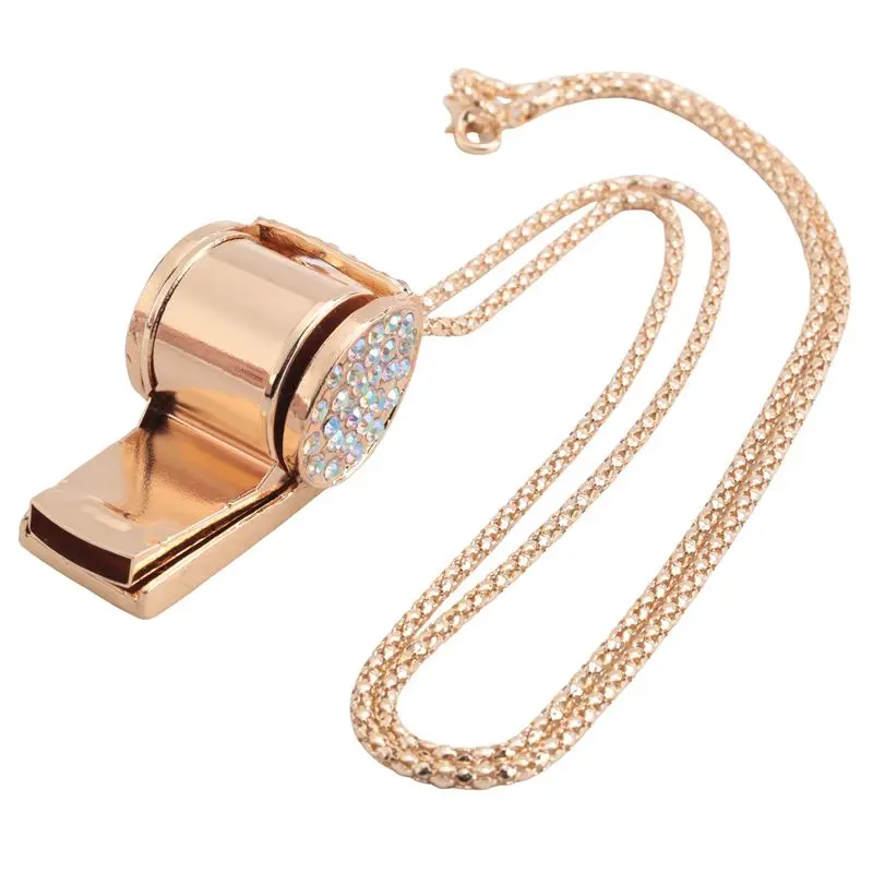 

Новый свисток ABJX, металлический свисток с кристаллами и стразами, блестящий свисток с брелоком для судей, тренеров, учителей