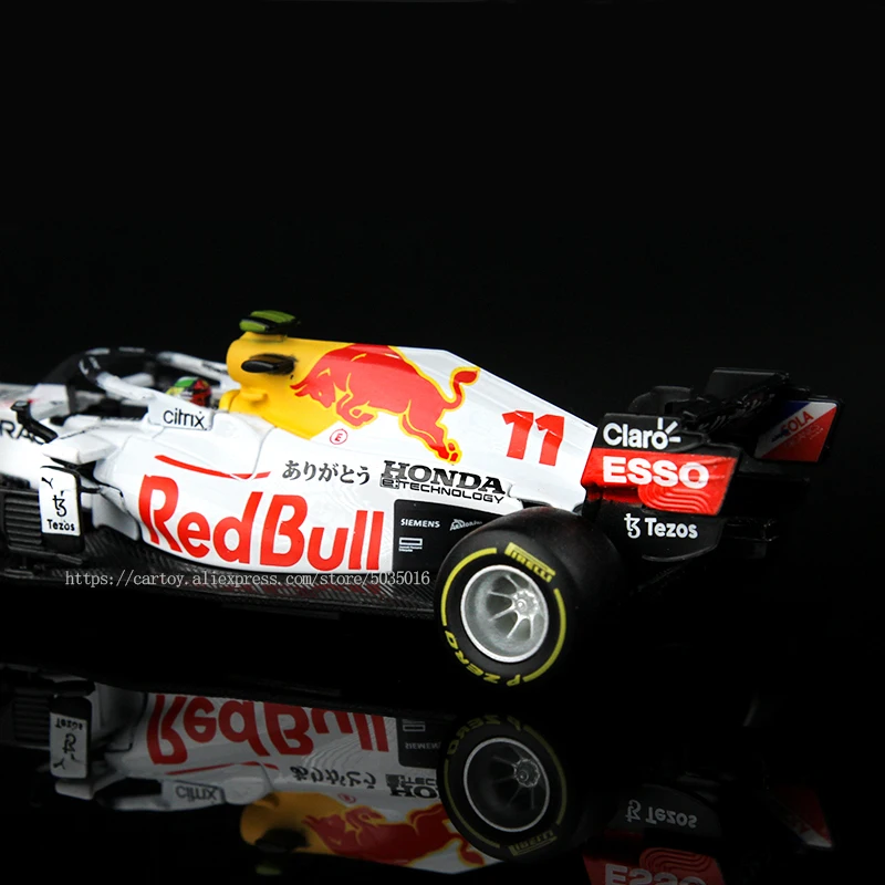 Bburago 1:43 2021 F1 Red Bull Racing RB16B Türkiye Special Edition 1# Verstappen 11#  Perez racing model simulation car model