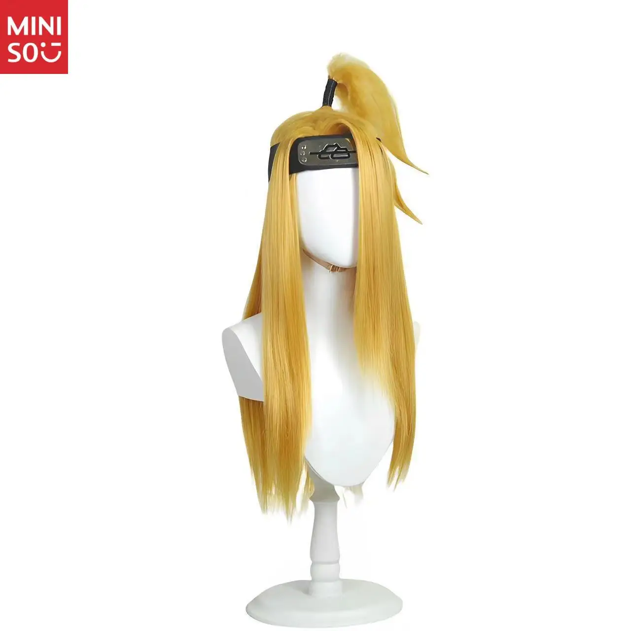 باروكة أنيمي ناروتو ديدارا كوس - باروكة كوسبلاي ذهبية نابضة بالحياة ذات مظهر طبيعي، شعر صناعي لمجموعات المعجبين #3