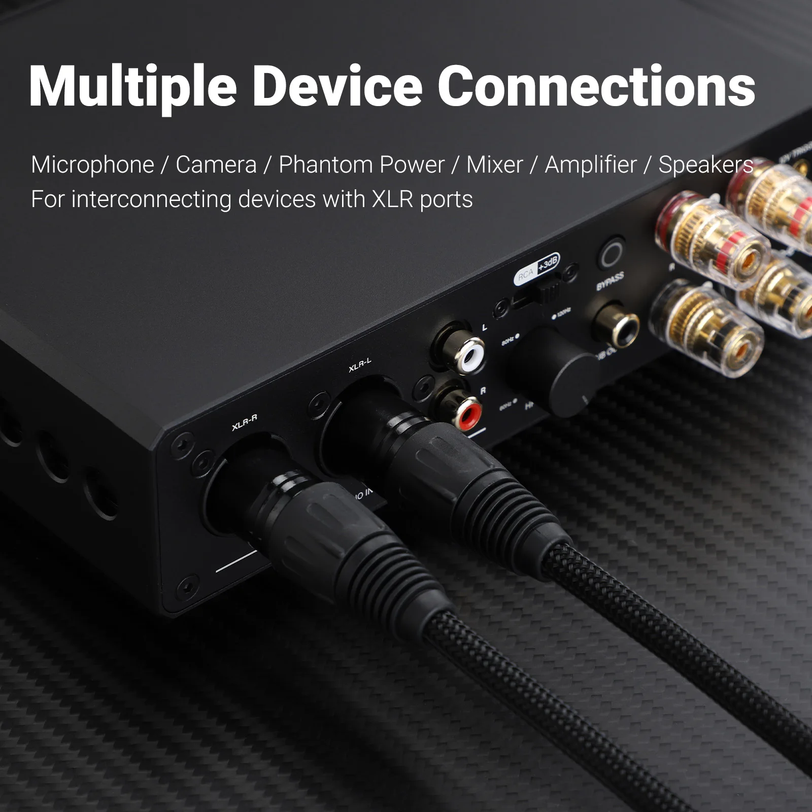 

AIYIMA Audio 2PCS XLR Cable 6N OFC Male to Female Microphone Extension Mixer Amplifiers Balanced cable Cannon for T20 A70