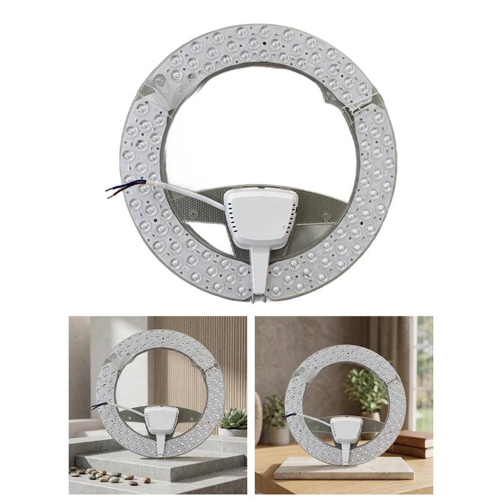 Magnetic LED Light Module For Ceiling Fan & Flush Lamp, Integrated Driver 85-265V AC Easy Install Retrofit Kit