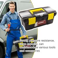Two-layer Plastic Tool Box Mini Multi-functional Accessories Tool With Box Organizer Storage Portable Handle U0m7