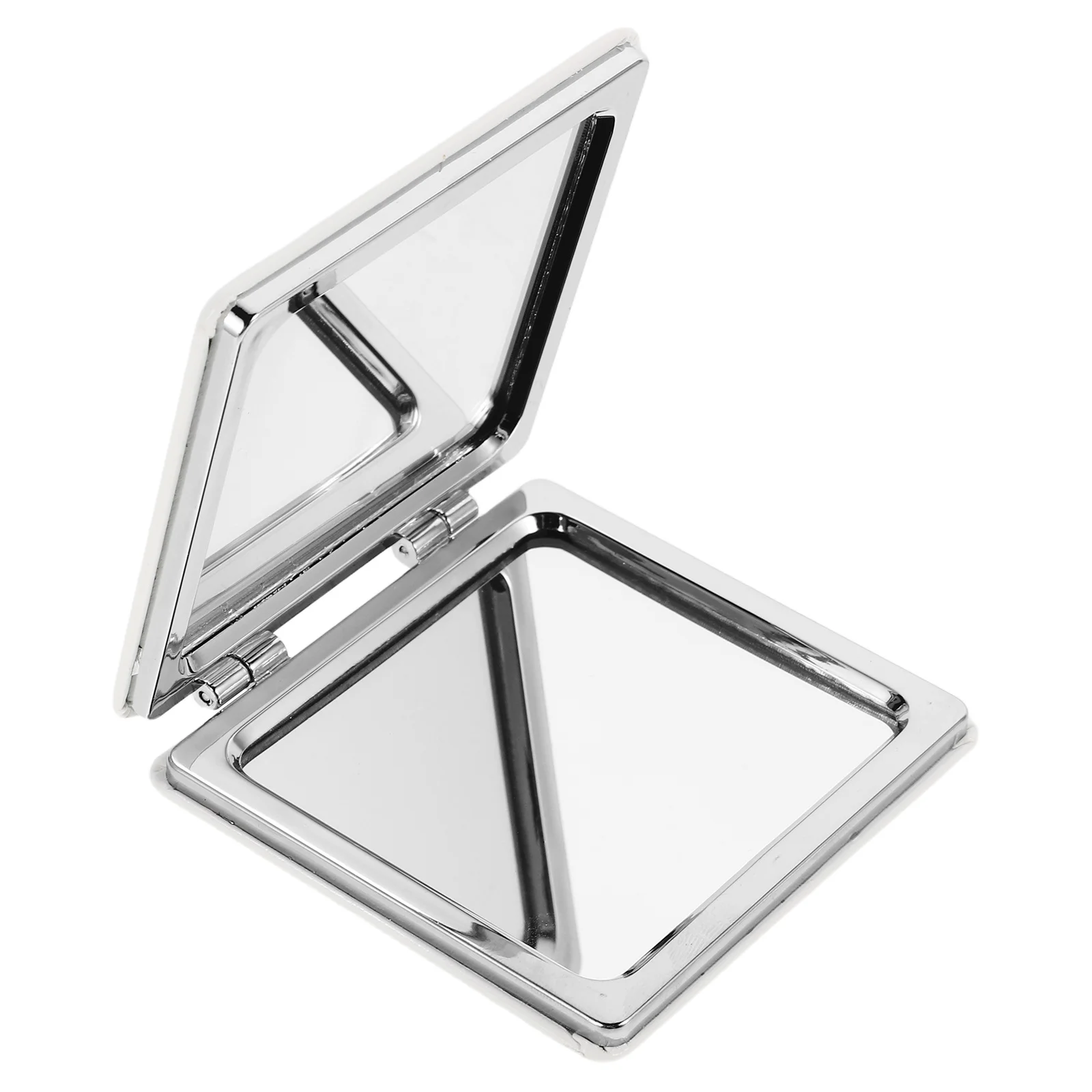 Petit miroir de vanité de voyage pliable et Compact pour femmes, Portable, verre ABS PU, précision double face