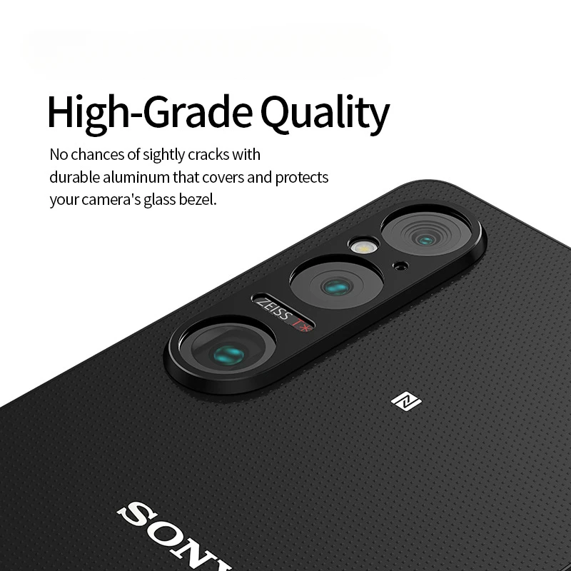 For Sony Xperia 1 VI Metal Aluminum Camera Lens Protector Camera Lens Cover Case Protective Film For SONY Xperia1 VI