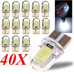 LED W5W T10 194 168 W5W COB 4SMD Led Parking Bulb Auto Wedge Clearance Lamp Canbus Silica Bright White License Light Bulbs