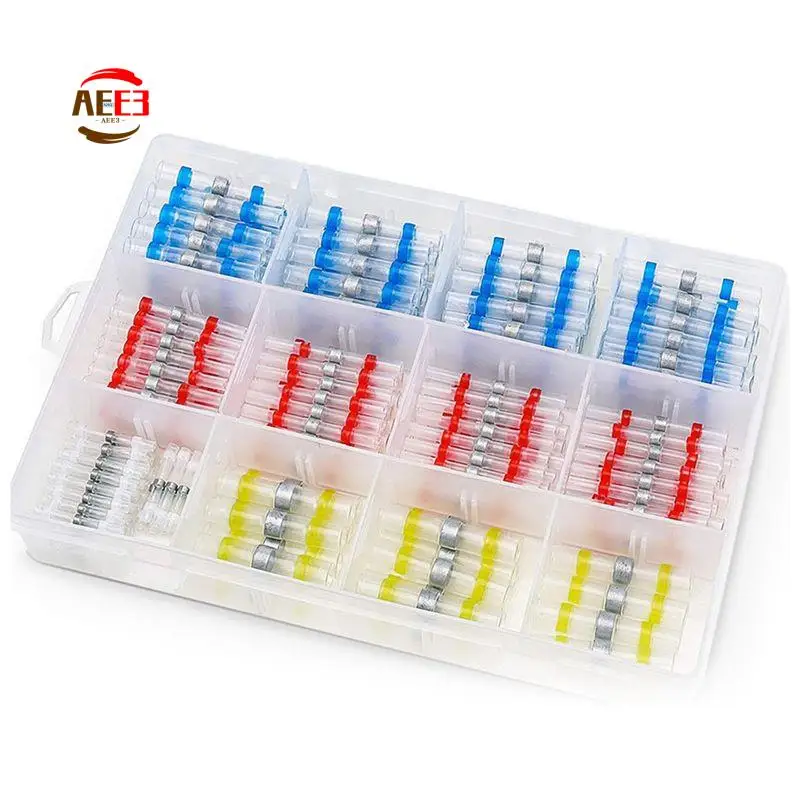 

AEE3-1 Set Solder Seal Wire Connectors Self-Solder Heat Shrink Butt Connectors 27.41X18.01X4.39 Cm