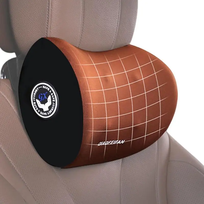 Car Neck Pillow Waist Support Ergonomic Headrest Car Pillow With Elastic Strap Memory Foam Soft Neck Rest Cushion Accessories