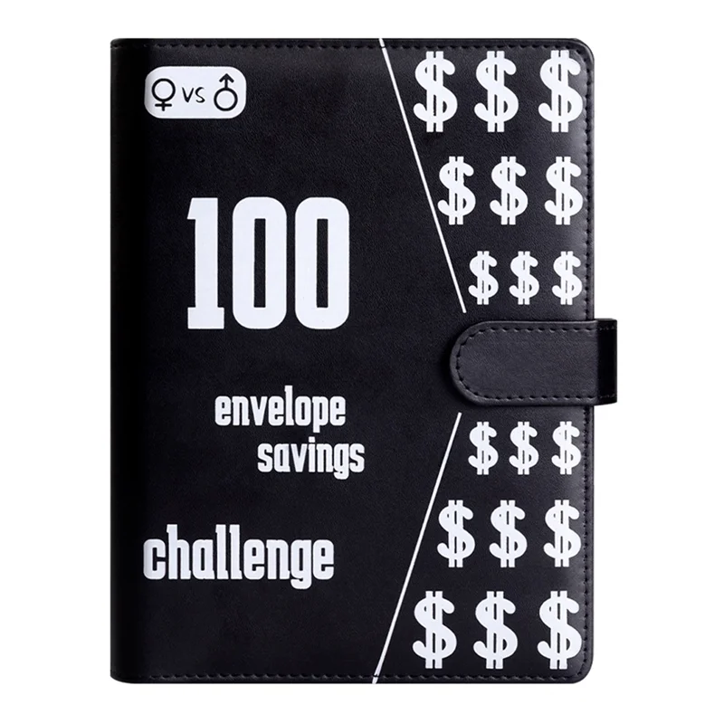 

100 Envelope Challenge Binder, A5 Savings Binder With Cash Envelopes,Budget Binder For Planning And Saving