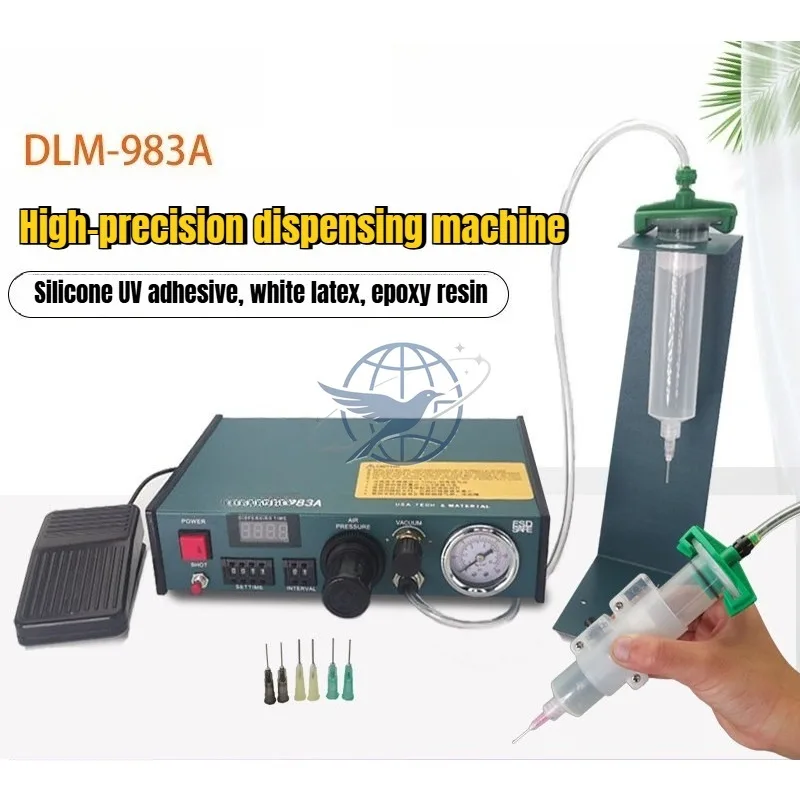 DELMA semi-automatic dispensing machine 982A/983A automatic gluing machine glue drop machine, foot type/manual switch