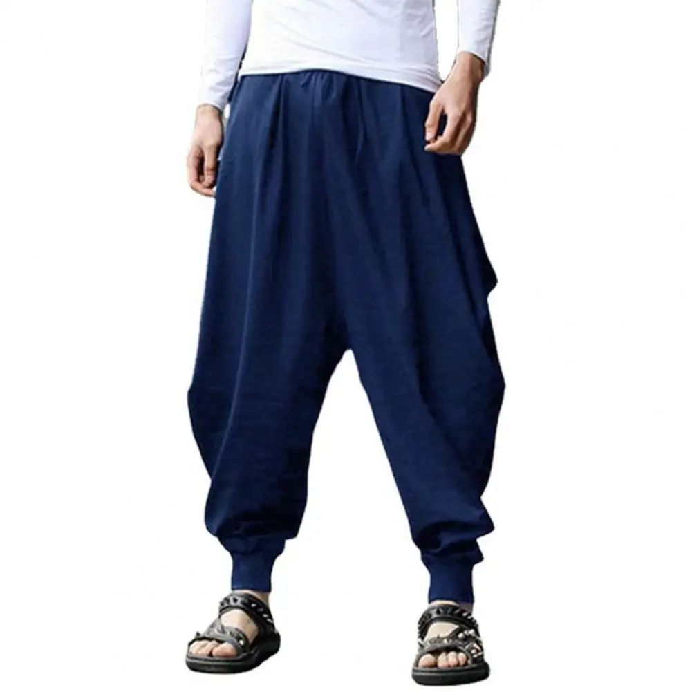 

Men Hiphop Harem Pants Baggy Casual Yoga Loose Drop Crotch Trouser