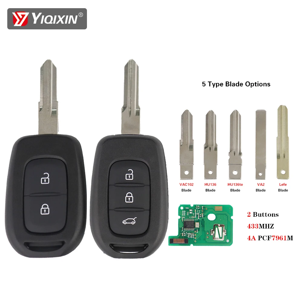 

433 МГц PCF7961M удаленный автомобильный ключ для Renault Sandero Dacia Dokker Logan 2 Lodgy Trafic Megane Master3 Clio4 символ Stepway Duster