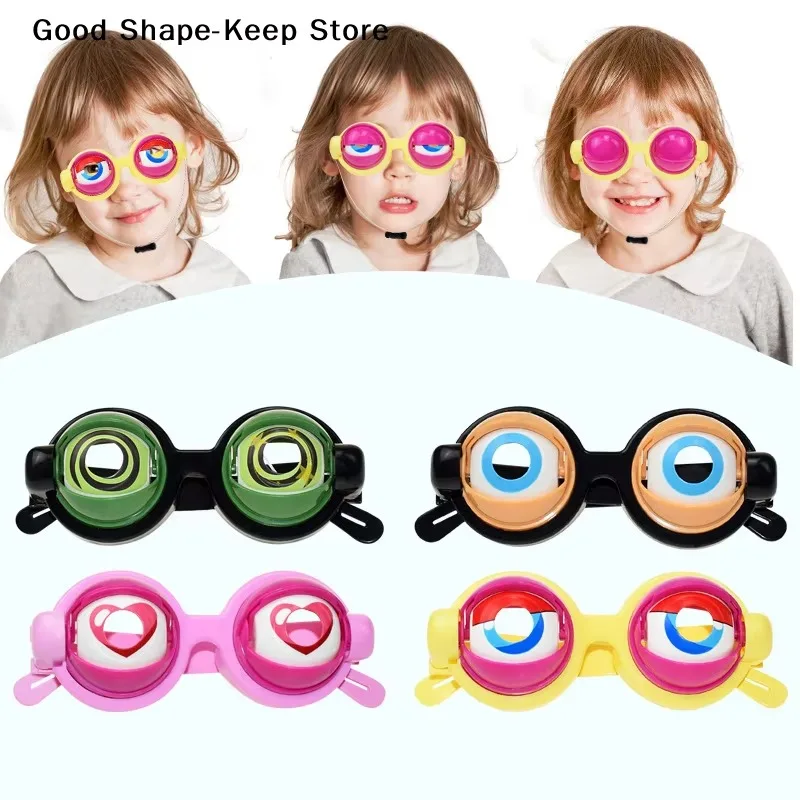 Winking Glasses For Shows & Parties – Kinetic Crazy Eyes Glasses Blinking Glass For Performances With Manual Blink Action
