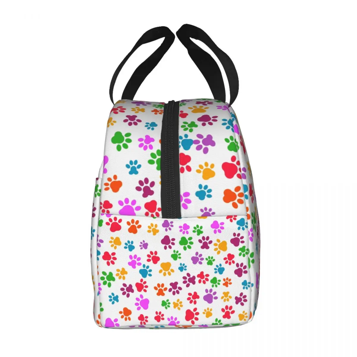 Animal Footprint Dog Paw Prints Lunch Bag Women Thermal Cooler Insulated Lunch Box for Kids School Work Food Picnic Tote Bags