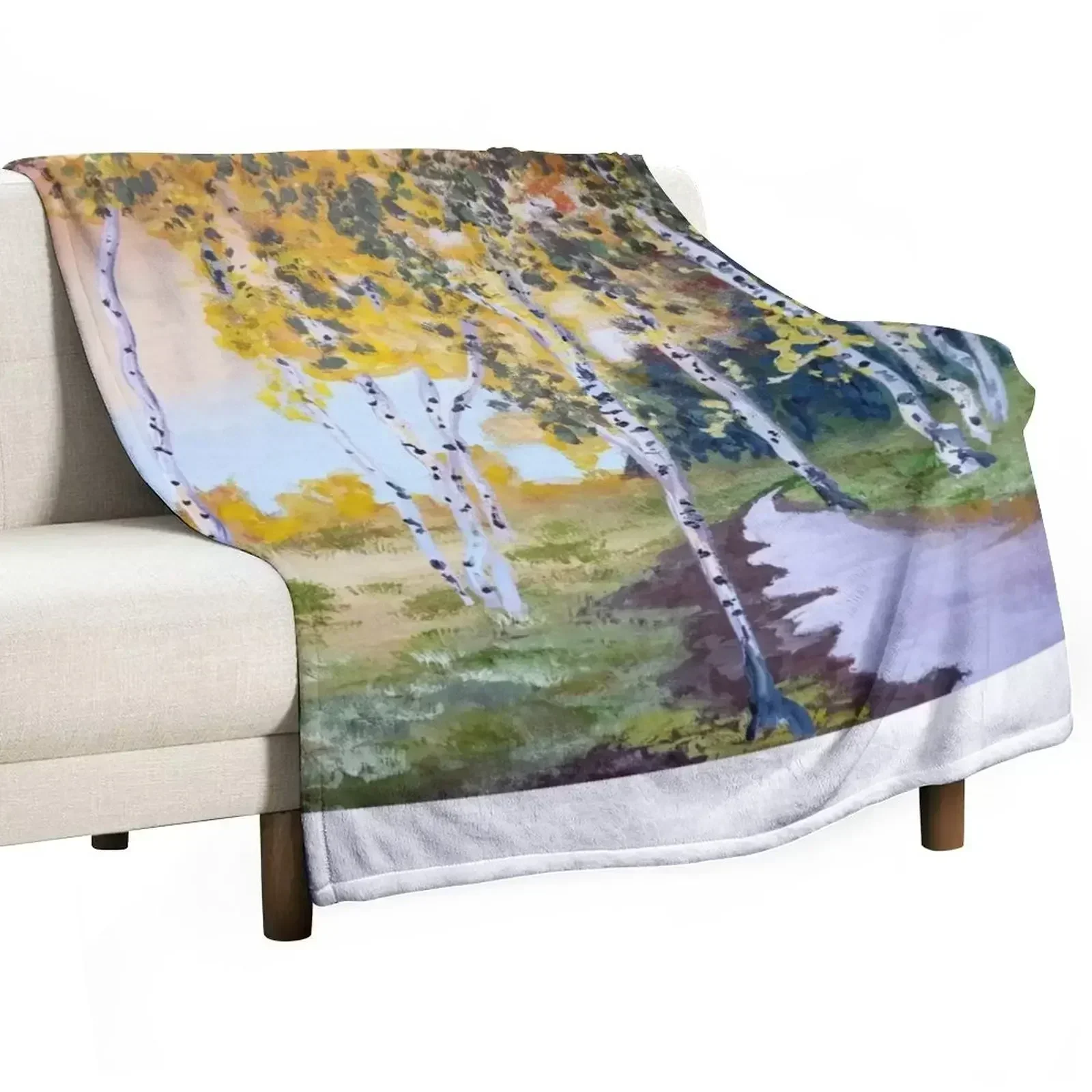 The Birch Grove Throw Blanket Tourist Decorative Sofas Blankets