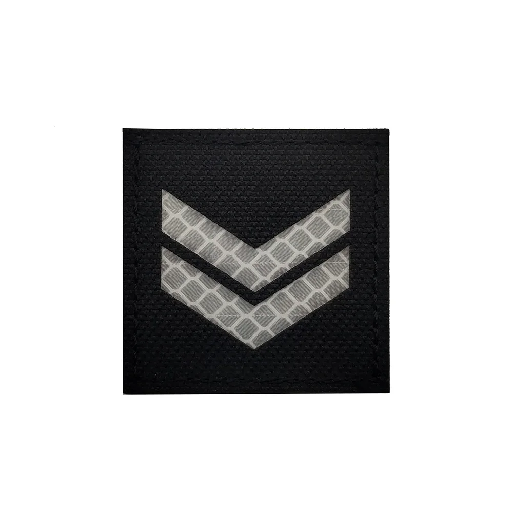 Emblemat odblaskowy na podczerwień DIY Patch CP Uniform Rank Insignia Glow In The Dark Hook Tab Patch Badge