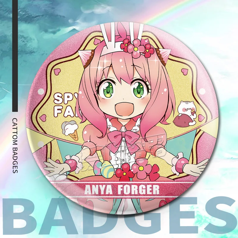 

Значок-брошь Spy X Family с блестками, милый аниме-значок, коллекционный пин, идеальный подарок для друзей, одноклассников и любителей аниме