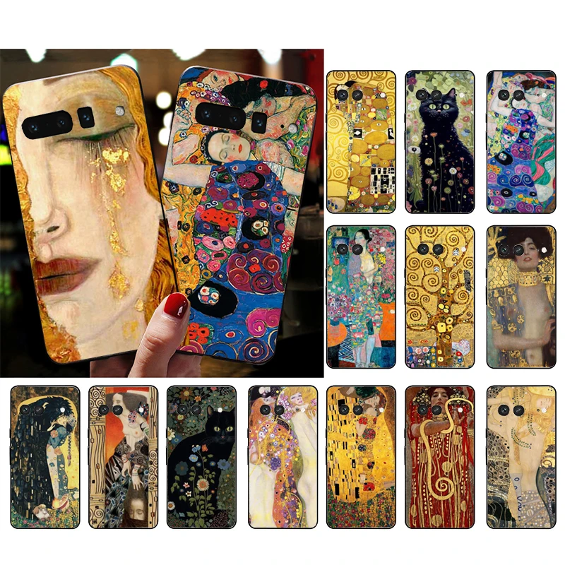 Gustav Klimt Golden Tears Phone Case For Google Pixel 8 7 Pro 7A 7 6A 6 Pro 5A 4A 3A Pixel 4 XL Pixel 5 6 4 3 3A XL