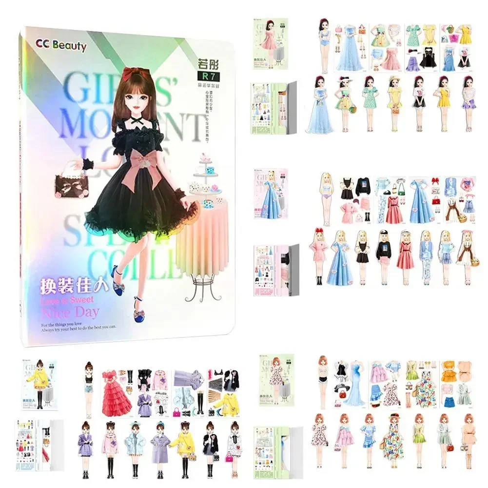 

Магнитная игрушка-головоломка для девочек, магнитная кукла-платье для детей дошкольного возраста