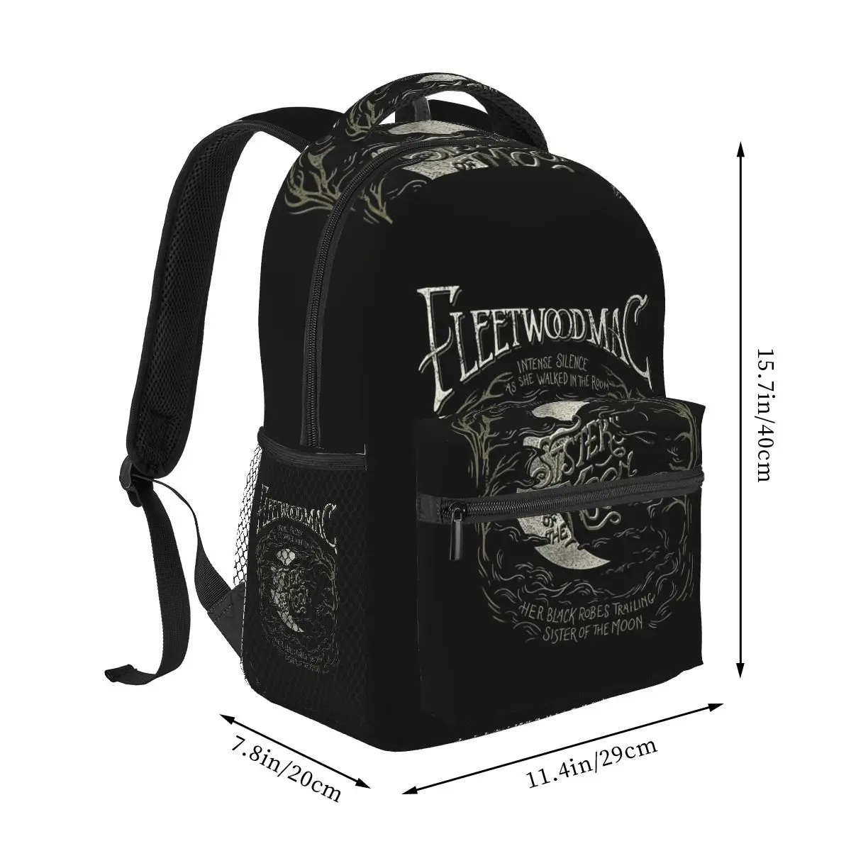 Rock Band Fleetwood Mac Album Cover Graphic Backpacks Boys Girls Bookbag Students School Bags Cartoon Kids Rucksack Shoulder Bag