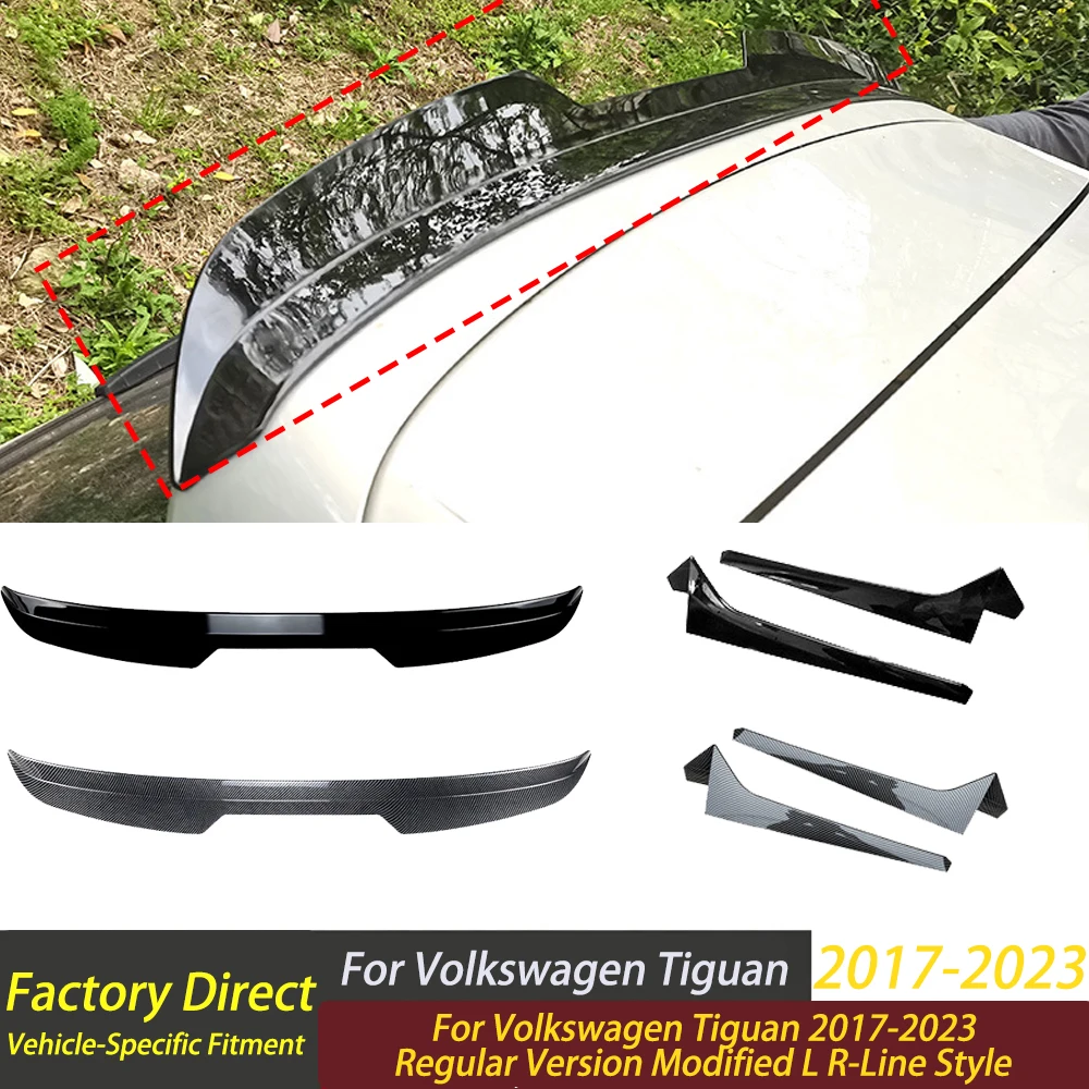 

Rear Roof Lip Spoiler for Volkswagen Tiguan L R-Line 2017-2023 Rear Trunk Spoiler Wing Side Wing Knife Guard Board body kits