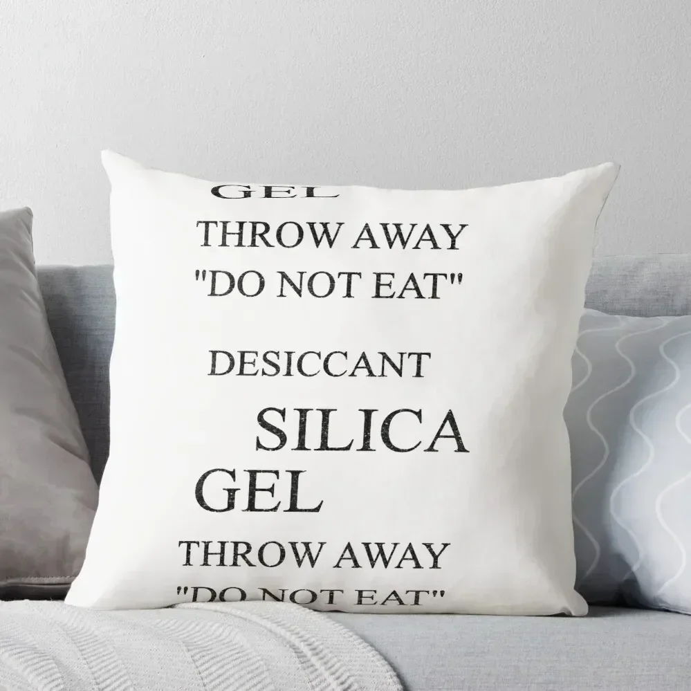 Do Not Eat - Silica Gel Throw Pillow Cushion Cover Set New year pillow