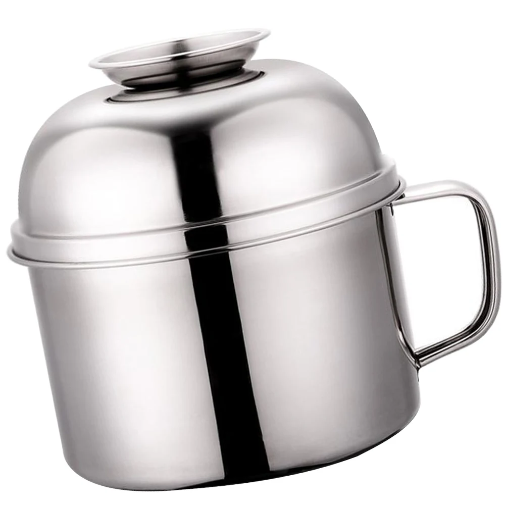 

Thickened Double Layer Stainless Steel Lunch Box Household Food Container Portable Ramen Bowl Reusable Compact Food