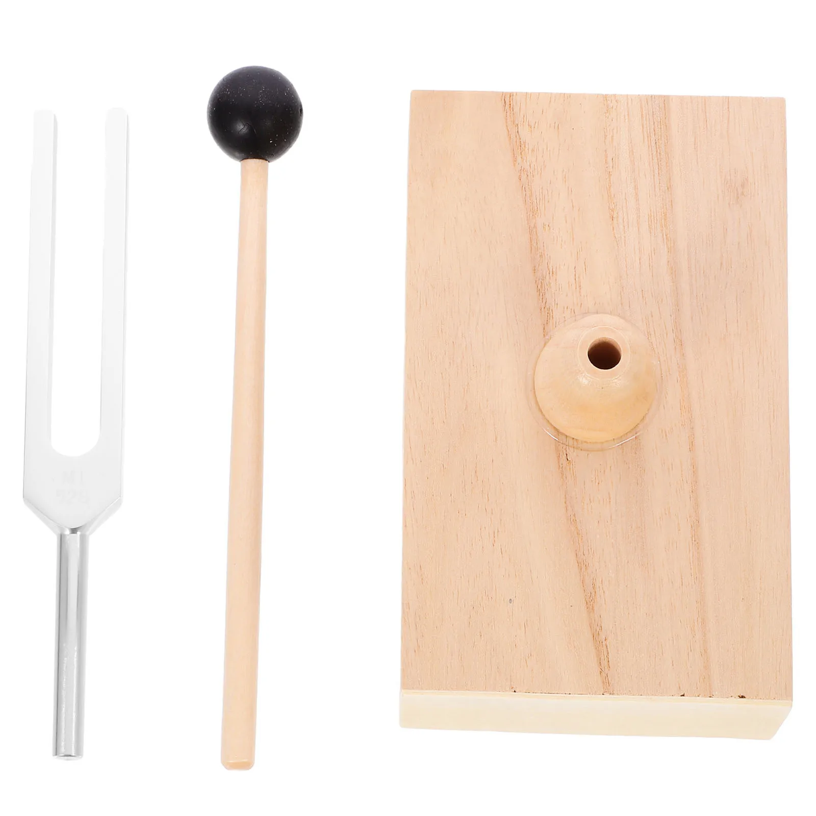 

1Set 528Hz Tuning Fork Wooden Resonator Mallet Relaxation Sound Healing Instruments Yoga Meditation Tools Tuning Fork Healing