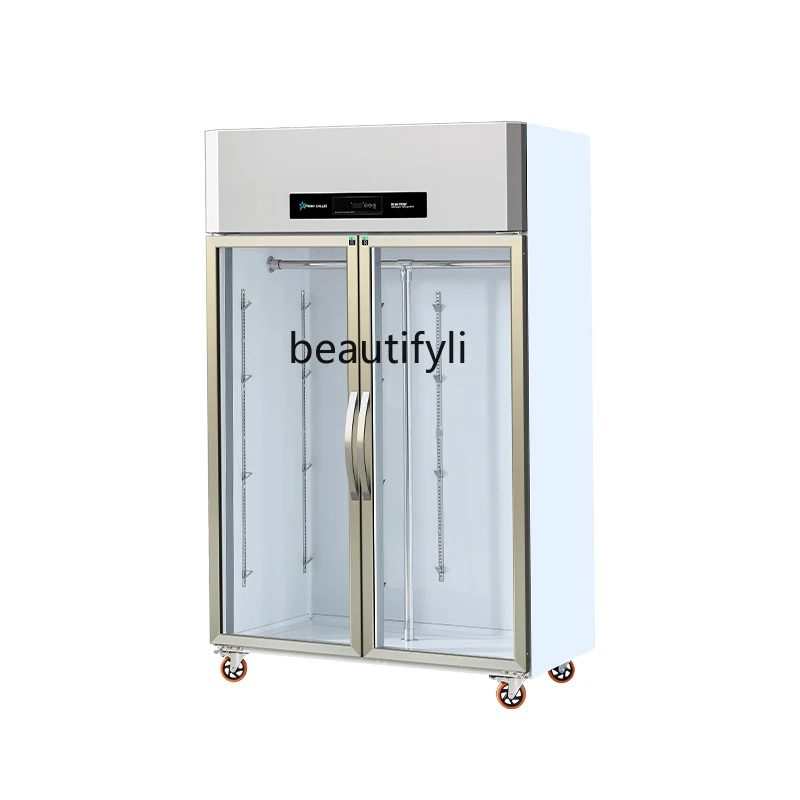 

Commercial vertical meat cabinet, frozen and refrigerated display chilled meat acid discharge and fresh-keeping cabinet