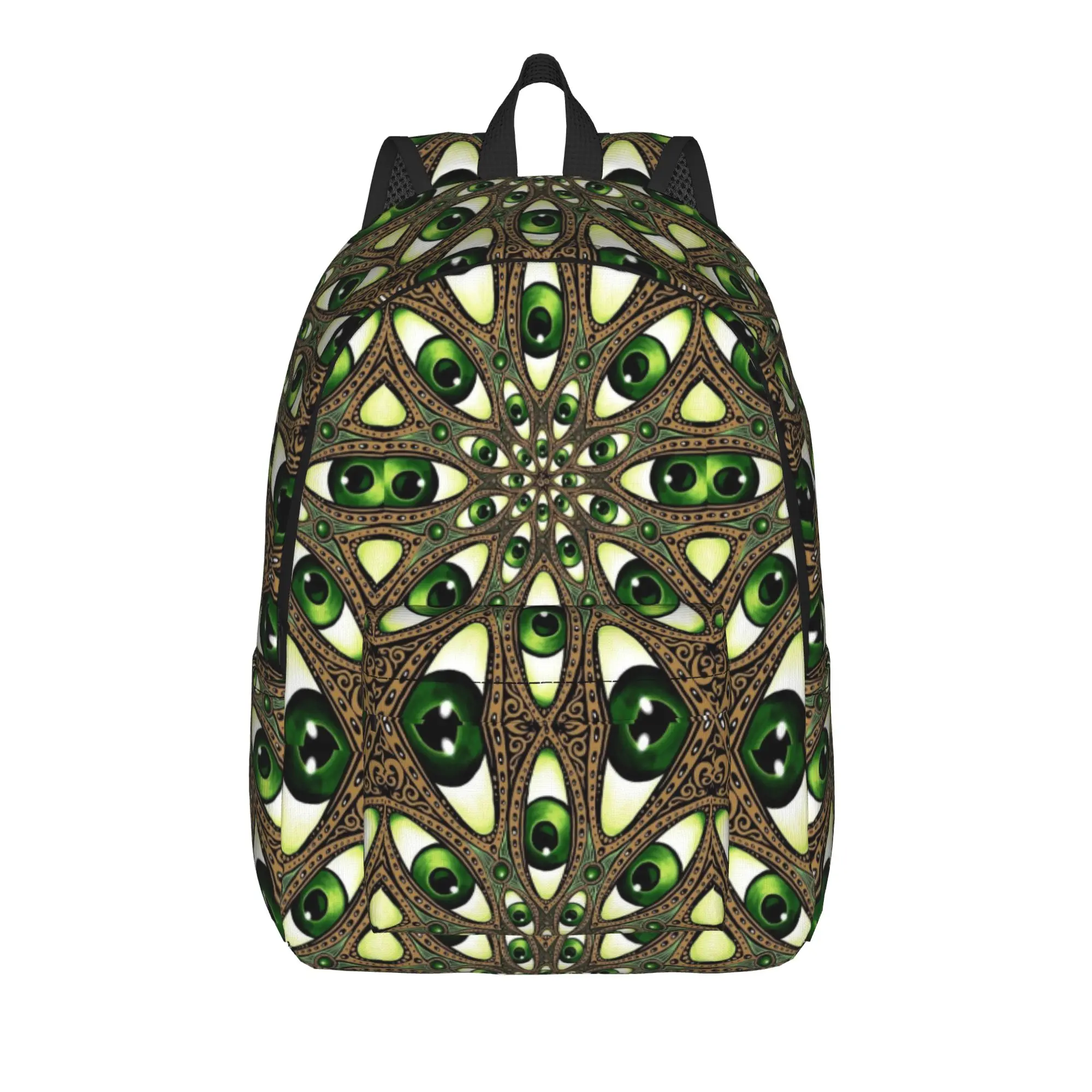Mystic Eye Mandala Backpack  Trekking Backpacks Student Unisex Designer Pattern High School Bags Casual Rucksack